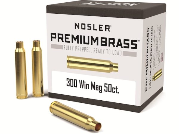 Nosler Custom Brass 300 Winchester Magnum Box of 50